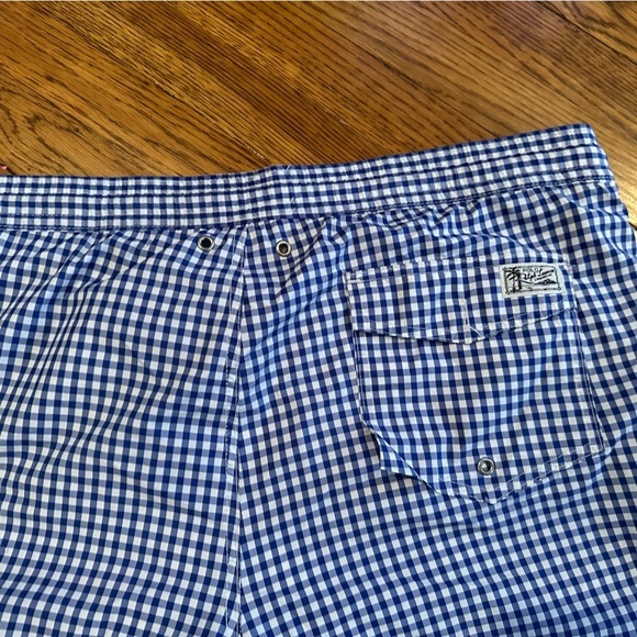 Polo Ralph Lauren Men’s Blue Checkered Swim Trunks Size XL - Picture 6 of 8